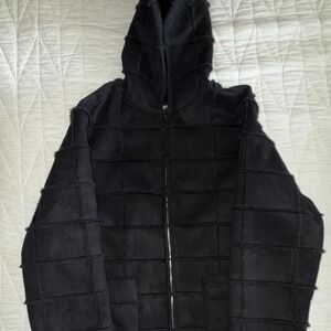 Supreme Faux‎ Suede Patchwork Hooded Jacket